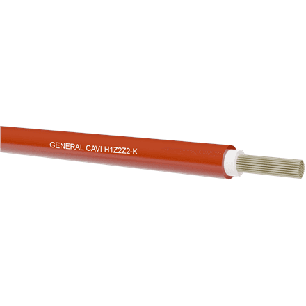 General Cavi saules kabelis H1Z2Z2-K 1×4 mm², sarkans, 500 m