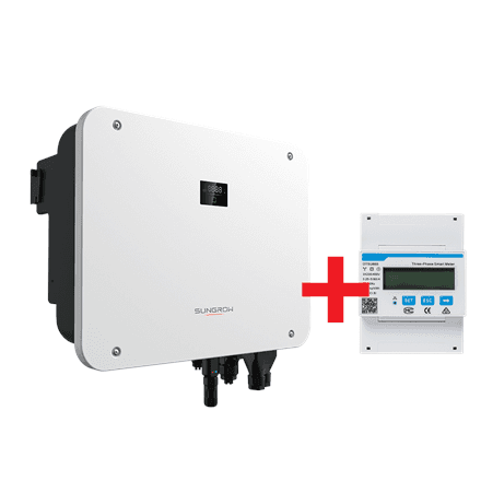 Sungrow 25 kW hibrīda invertors, 3 MPPT, ar viedo skaitītāju (SH25T-V11_S)