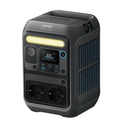 Anker SOLIX C300X portatīvā elektrostacija ar PS60 saules paneli — attēls 1