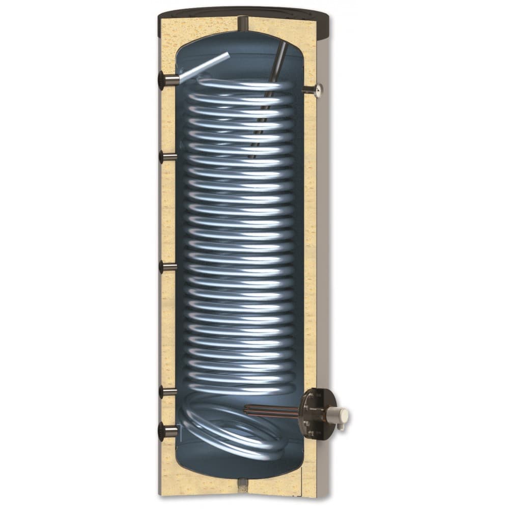 Sunsystem 300 l emaljēta karstā ūdens tvertne ar siltummaini 3,3 m² (SWPNL300)
