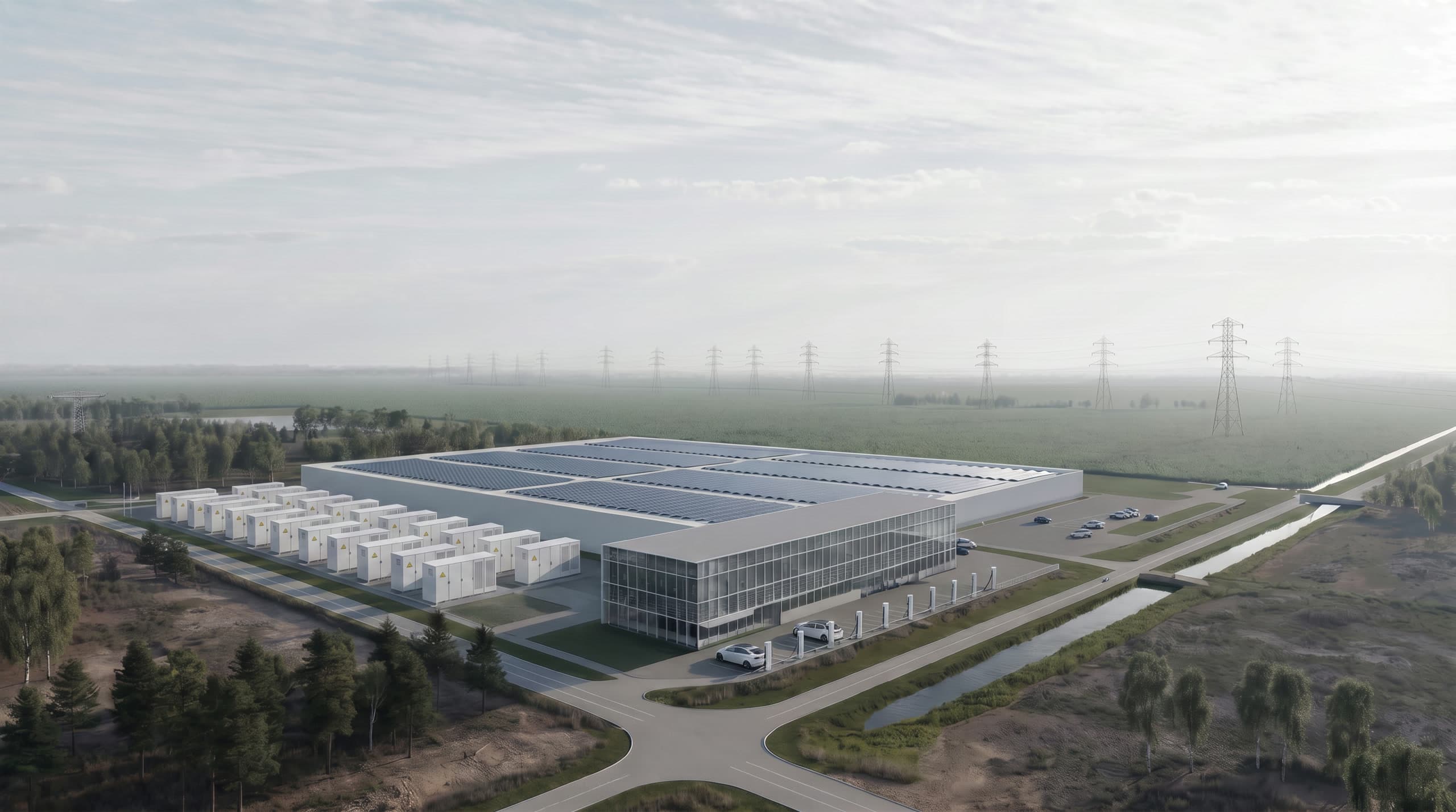 ENERGUM industriālais parks no putna lidojuma