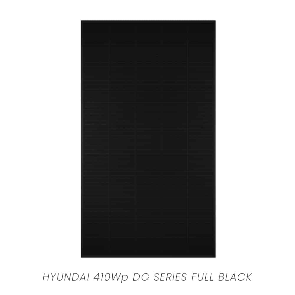 Hyundai 410W HiE-S410DG(FB) saules panelis, full black — attēls 1