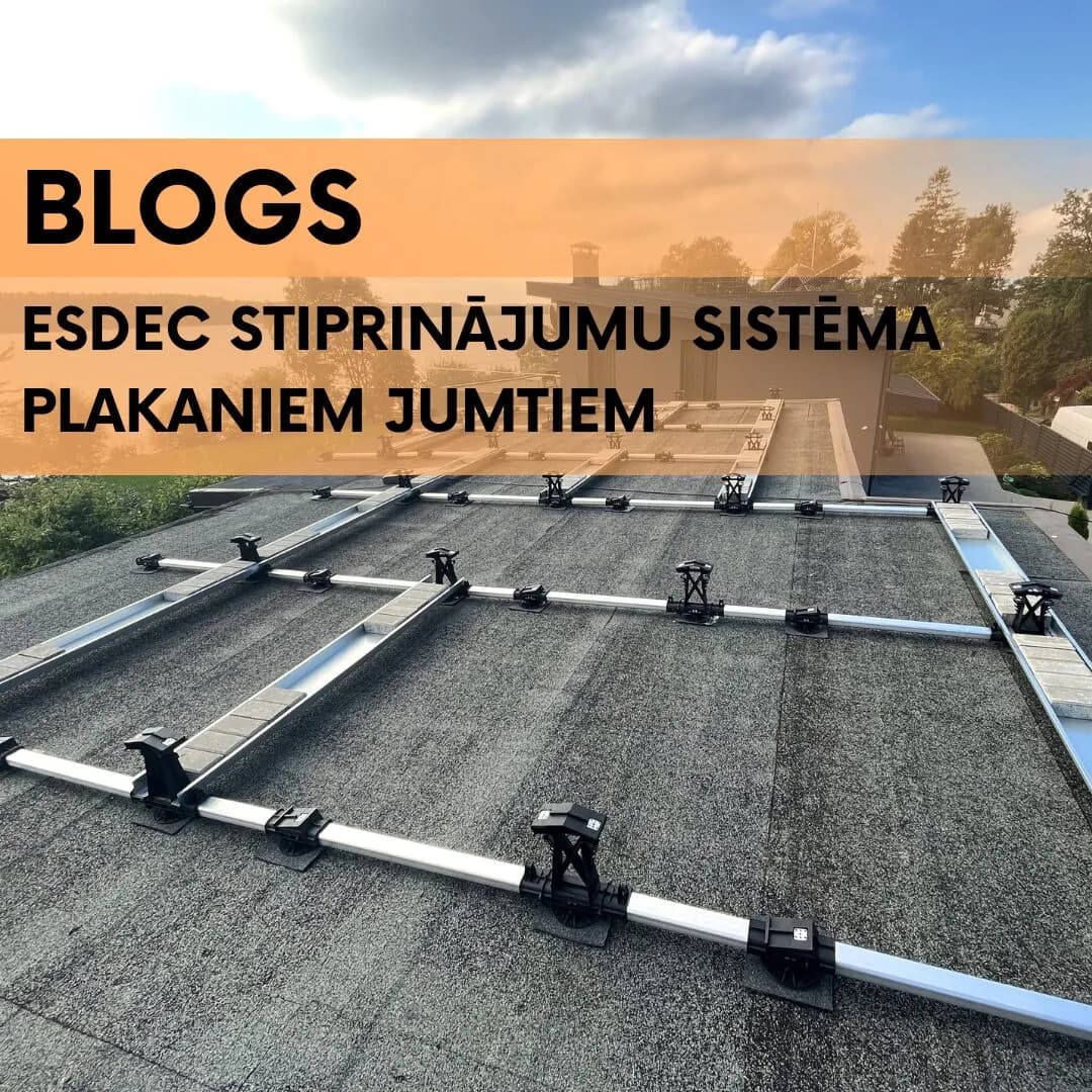Esdec FlatFix Fusion — moderna stiprinājumu sistēma plakaniem jumtiem